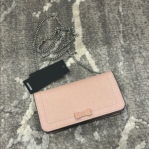 Karl Lagerfeld Blush Pink Kosette Shoulder Bag with Bow